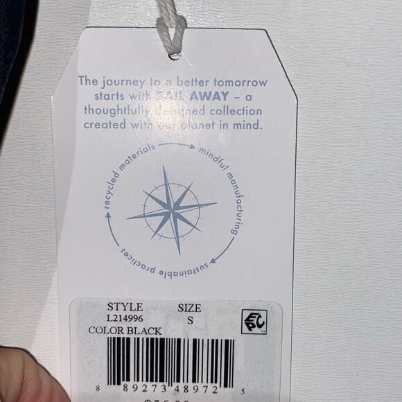 Sail Away Women's Black Elastic Waistband Stretch Swim Shorts Small NWT - Picture 3 of 7